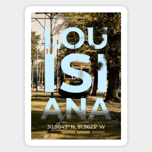 Louisiana Travel Poster Sticker